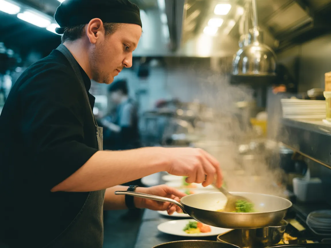 Notre chef en cuisine - Restaurant Test